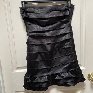 Strapless little black dress, size 7